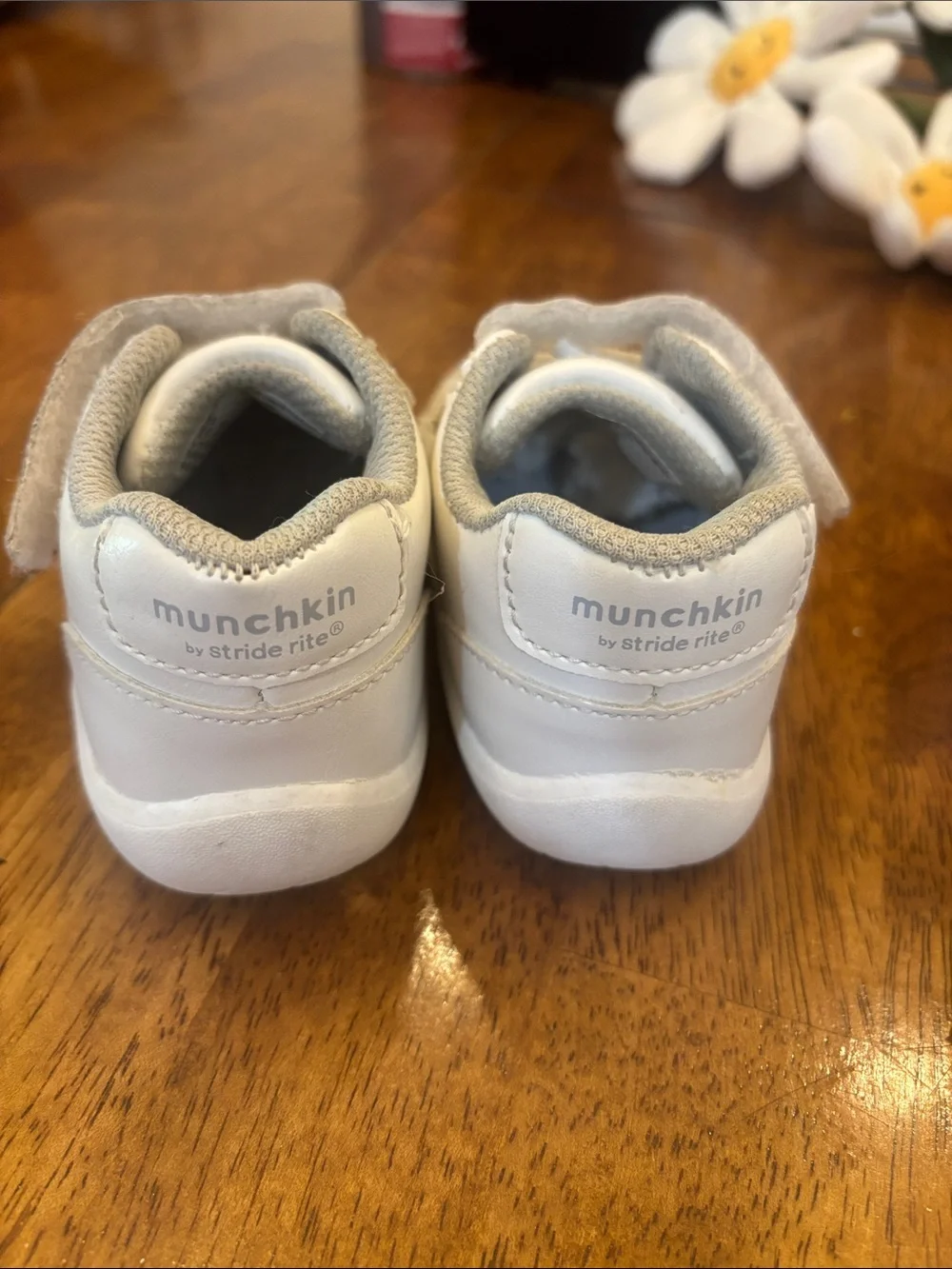 StrideRite x Munchkin white sneakers